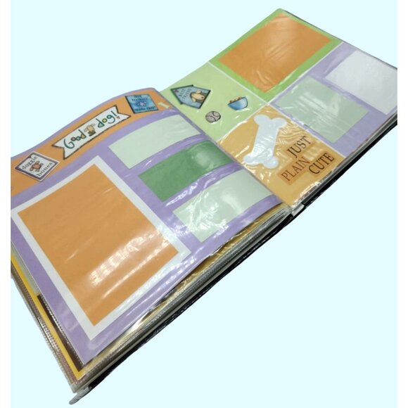 Dog-Themed Scrapbook Album Paw Prints & Bone Design Puppy Photo Book Pictures - Picture 8 of 16